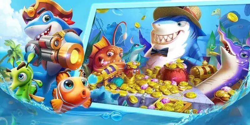 Giao diện tựa game bắn cá được thiết kế chân thực