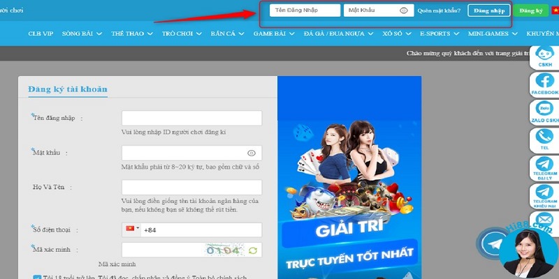 Hướng dẫn bet thủ đăng nhập Hi88 chi tiết nhất