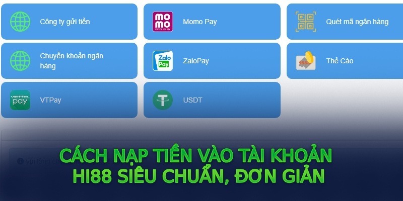 Nạp – rút tiền thần tốc